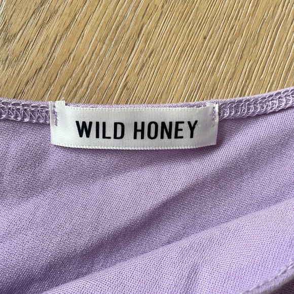 Lavender one shoulder bodysuit - Picture 2 of 3